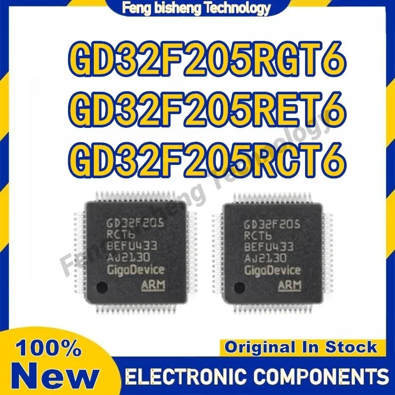 GD32F205RCT6 GD32F205RET6 GD32F205RGT6 GD32F205RC GD32F205RE GD32F205RG GD32F205 GD32F GD32 GD IC MCU Chip LQFP-64