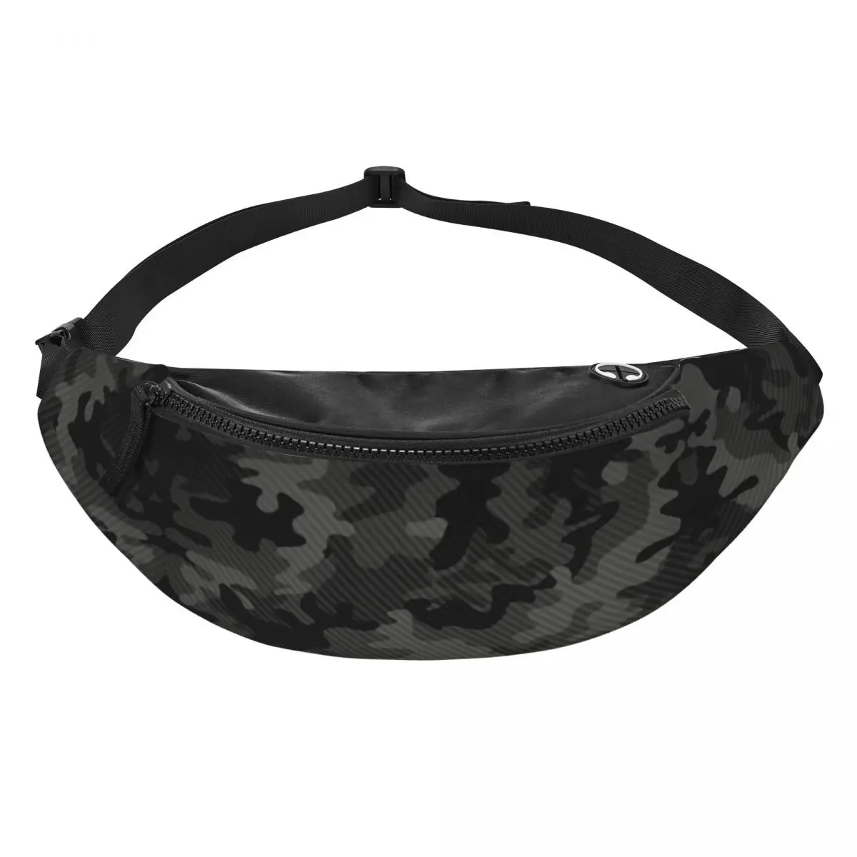 Custom Carbon Camo Fanny Pack Women Fashion Army Military Camouflage Crossbody Waist Bag for Travel Cycling Phone Money Pouch