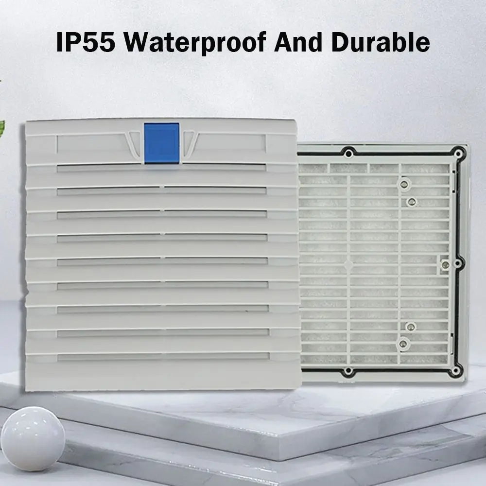 Air Ventilation System ABS Cabinet Ventilation Filter White Without Fan Fan Filter Louvers Blower Exhaust