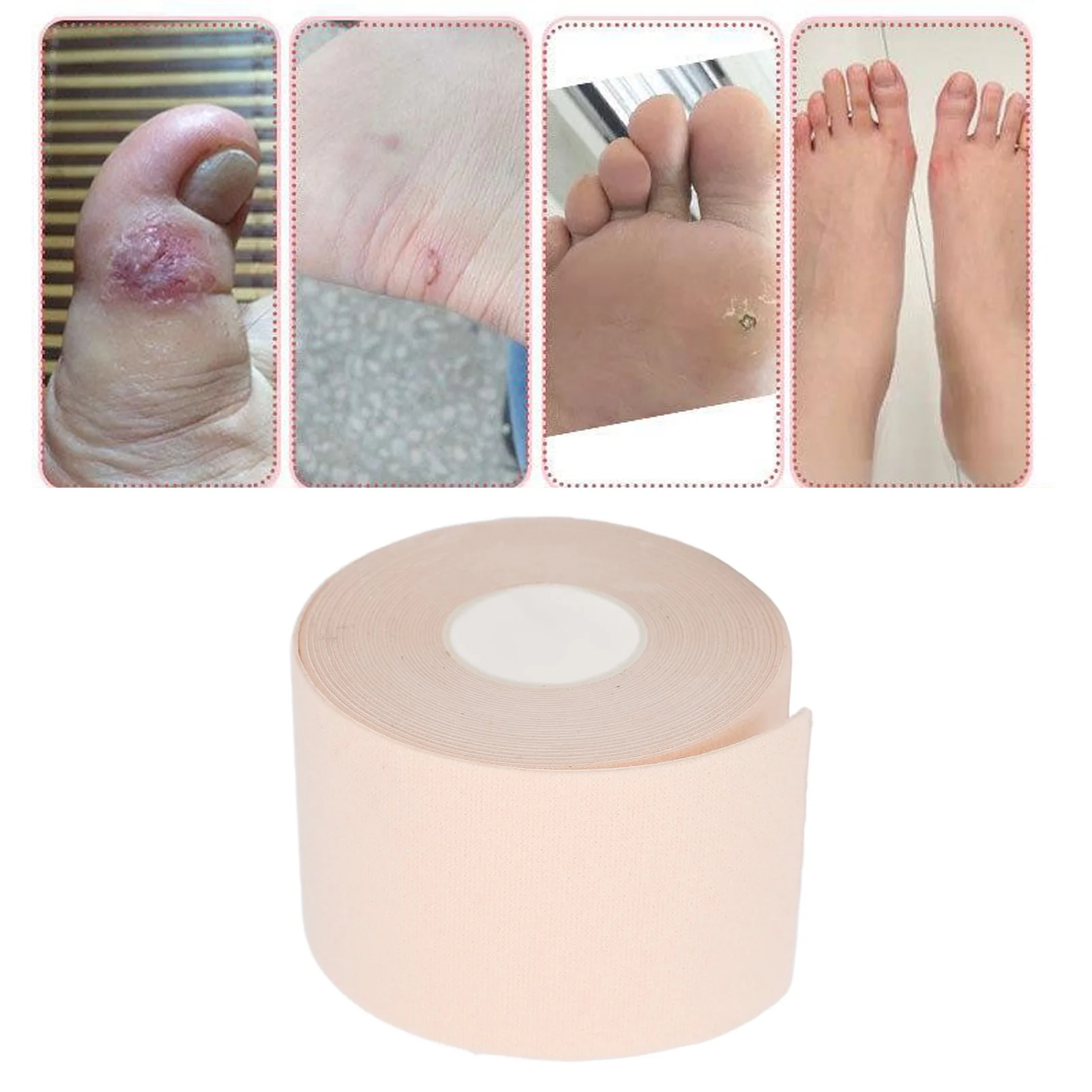 Feet Blister Adhesive Roll Wear Resistant Soft  Heel Protector Tape for Corns Calluses 4.5M Blister Prevention Tape