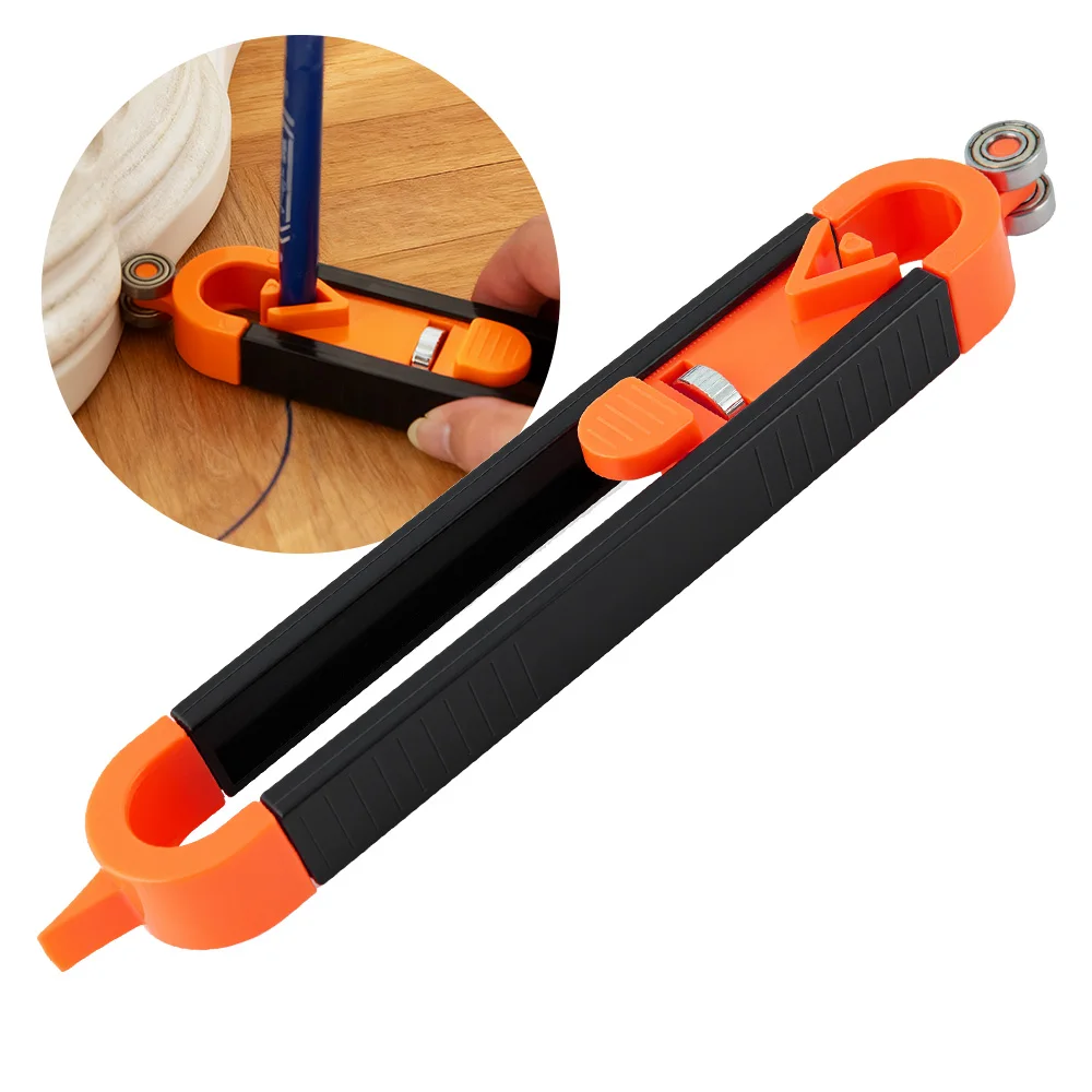 Profile Scribing Ruler Contour Gauge With Lock Adjustable Locking Woodworking Tile DIY Tools Measuring Gauge Measurement Tool
