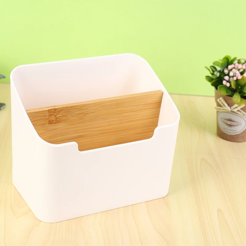 T36C  Remote Control Holder Desk Storage Organizer Box Container For Desk, Office Supplies, Home