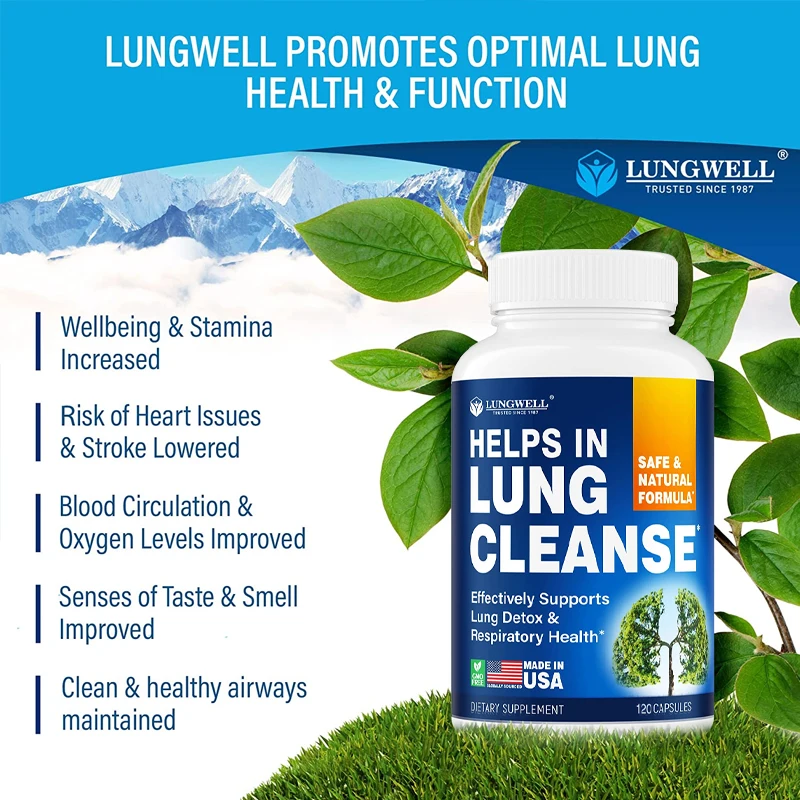 Smoking Cessation Aid - - Helps Clear Lungs & Quit Smoking - Contains Mullin & L-Tryptophan To Cleanse Lungs & Relieve Stress