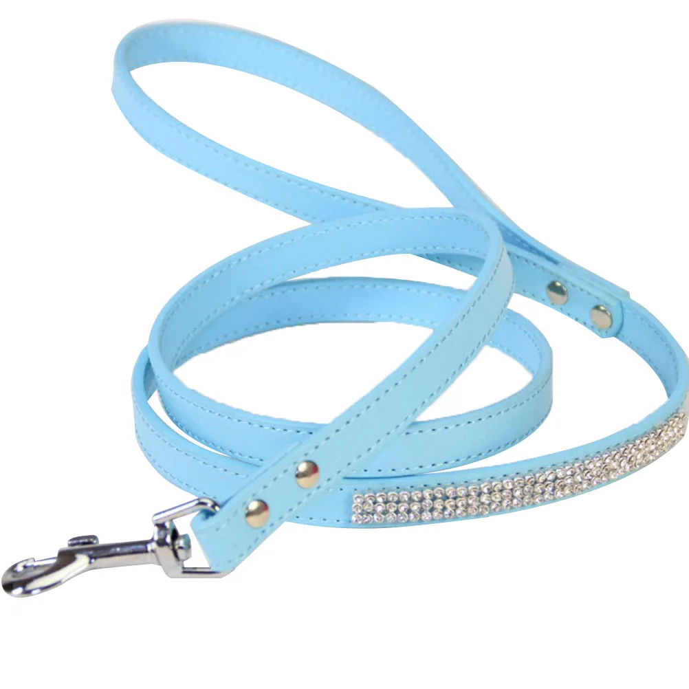 

Dog Leash Rhinestone Studded Flexible Small Dogs Walking Jogging Hiking Pet Supplies Dog Training leash