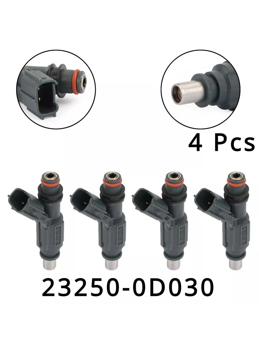 4Pcs Fuel Injectors 23250-0D030 23209-0D030 0280156019 for Toyota Corolla ZZE12 E141 ZZE150 23250-0D020 0280155936 FREE SHIPPING