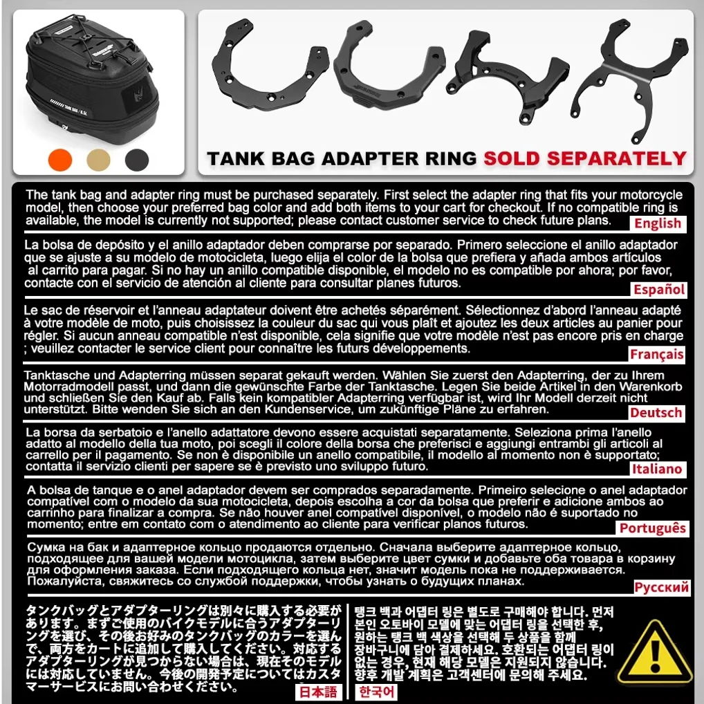 Rhinowalk Motorcycle Tank Bag - đánh giá và giá Motorcycle Tank Bag Magnetic Quick Release