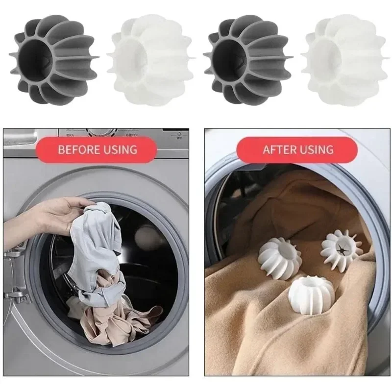 Silicone Laundry Ball Anti-tangle Catcher Reusable Clothes Magic Cleaning Tools Washing Machine Pet Hair Remover Filter For Dirt