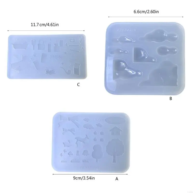 قوالب فوندان سيليكون متعددة الوظائف سهلة الاستخدام ونظيفة، قوالب إكسسوارات صغيرة مناسبة للكعك والحلويات