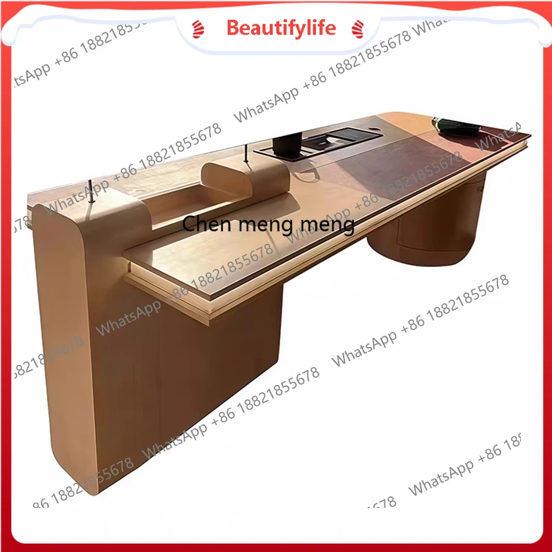 

Ash wood new Chinese solid wood tea table flowing water tea table office living room household tea table H