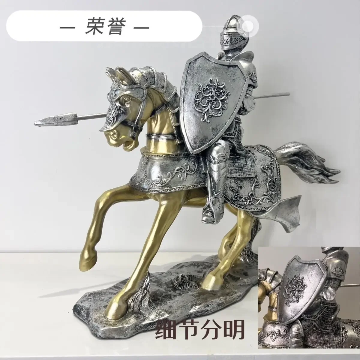 Nordic style ornaments armor medieval knight living room porch office TV cabinet decoration opening gift