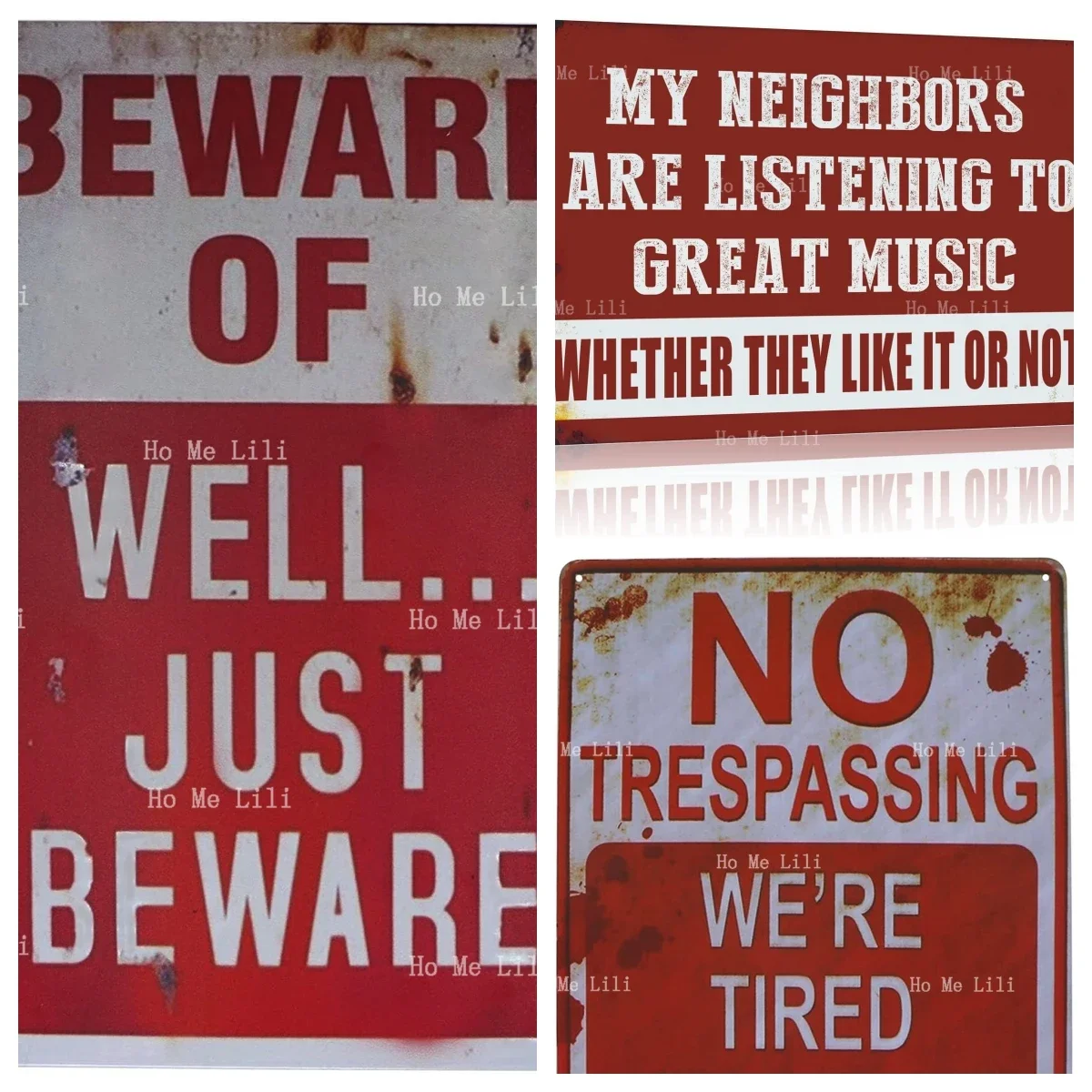 Of Well Just No Trespassing We're Tired Of Hiding The Bodies Metal Signs Vintage Bar Decor Yard Signs Halloween Bar Decor