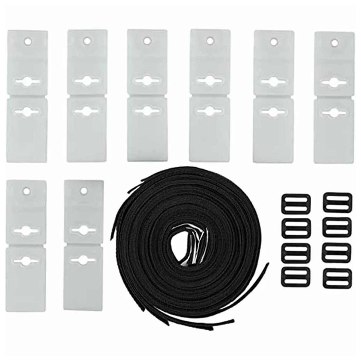 Pool Ruler Solar Cover Reel Attachment Kit Pool Cover Tightening Straps for Inground Swimming Pools