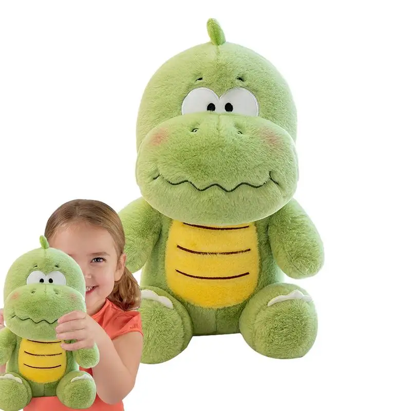 Dinosaurier Plüsch Kleines grünes Dino Plüschtier Niedlicher gefüllter Dinosaurier Kawaii Kinderspielzeug Plüschpuppe Kissen Geschenk Geburtstag für Kinder