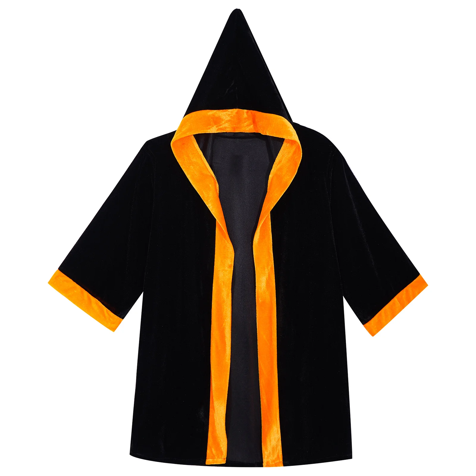 Robe de boxe ouverte sur le devant pour garçons, manches longues, sweat à capuche en velours, costume de cosplay d'Halloween pour enfants, robe d'entraînement Everak Thai