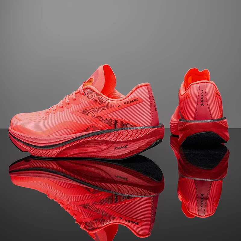 

Men's Large Size Running Shoes, Carbon Plate Technology Sports Shoes, Mesh Running Shoes, Featuring Shock Absorption, Rebound, Breathability, and Lightweight Design, Trendy and Fashionable Shoes Suitable for Daily Commuting, Fitness Exercises, and Athleti