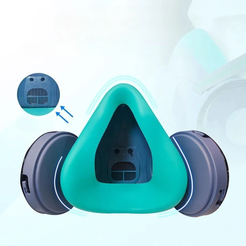 

1pcs Reusable Respirator Gas Mask Half Face Respirator Protection Dust Particles for Painting Welding Woodworking Pest Control