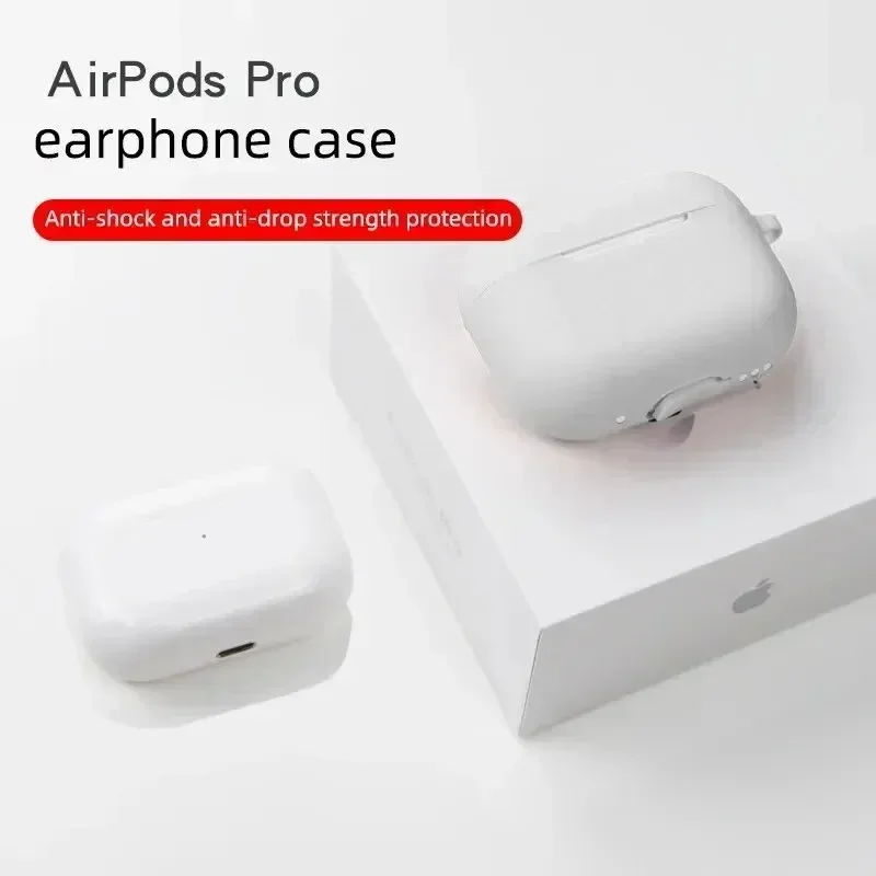 حافظة حماية لهاتف AirPods Pro مصنوعة من السيليكون بلون جديد وسماعة رأس بلوتوث Apple غطاء حماية ناعم