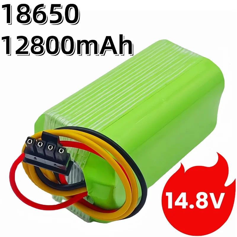 Nova bateria de lítio 14.8v 12.8ah para ilife a4 a4s v7 a6 v7s plus robô aspirador de pó ilife 4s1p capacidade total