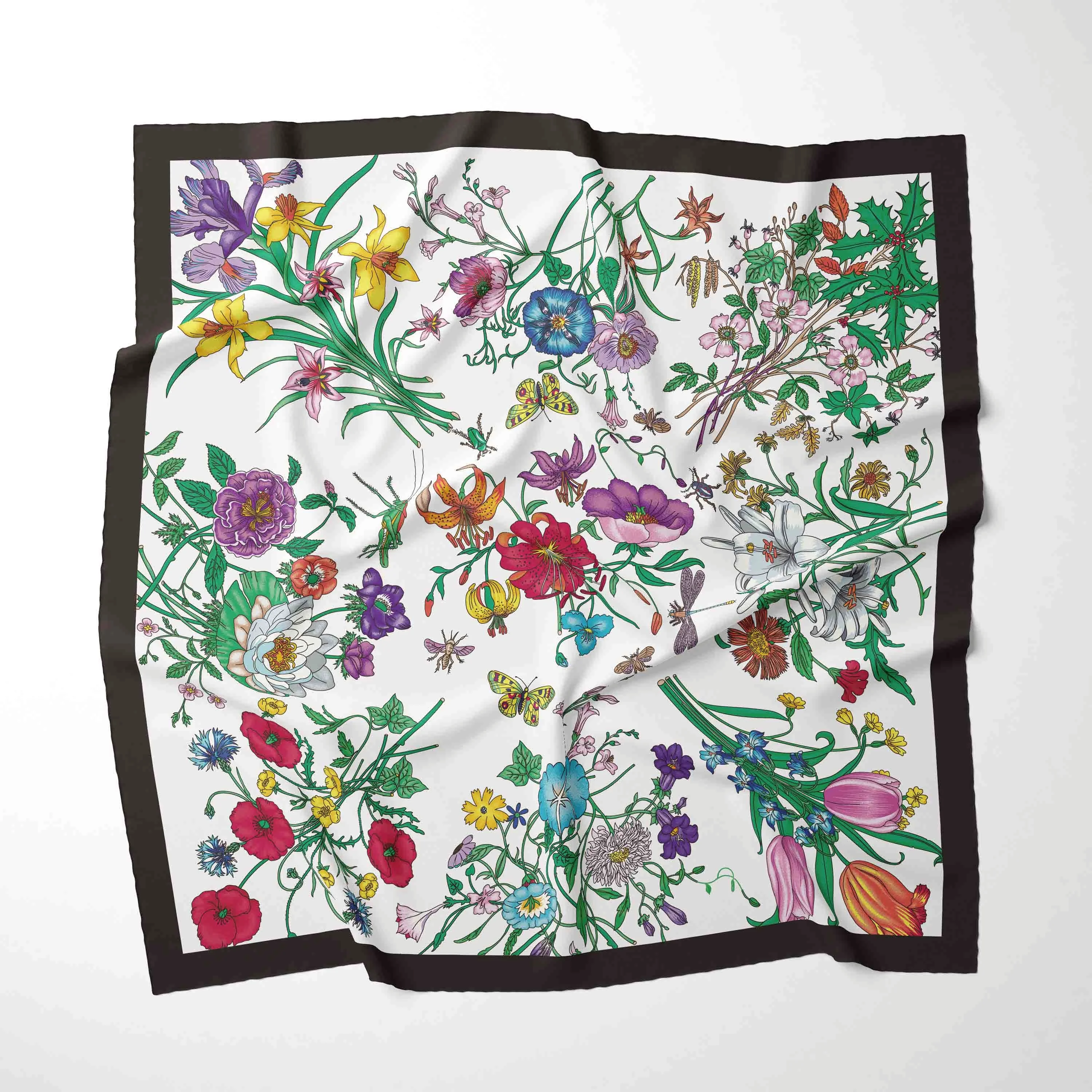 Рисунок 4 - 70 см * 70 см новые женские шифоновые шарфы с принтом