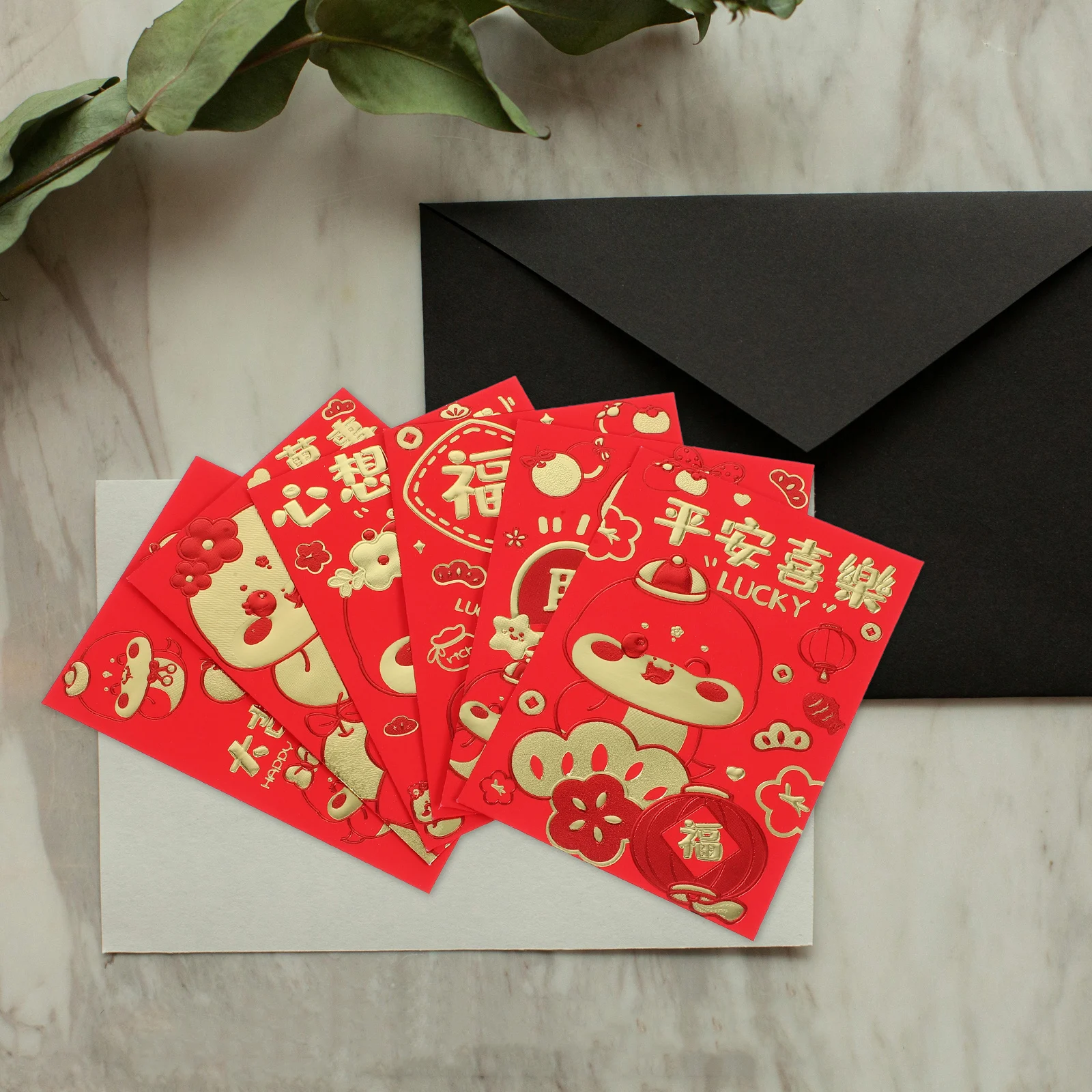 

60 Pcs Lucky Money Red Envelope Bag Chinese Envelopes New Year Pockets Lunar Calendar Snake Decorations Specialty Paper Baby