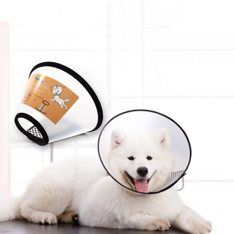 Verhindern Sie Biss, transparente Schutzhülle für Hunde und Katzen, Wundheilung, Bad, Pflegekegel, schützendes medizinisches Halsband für Hunde – Detail 5