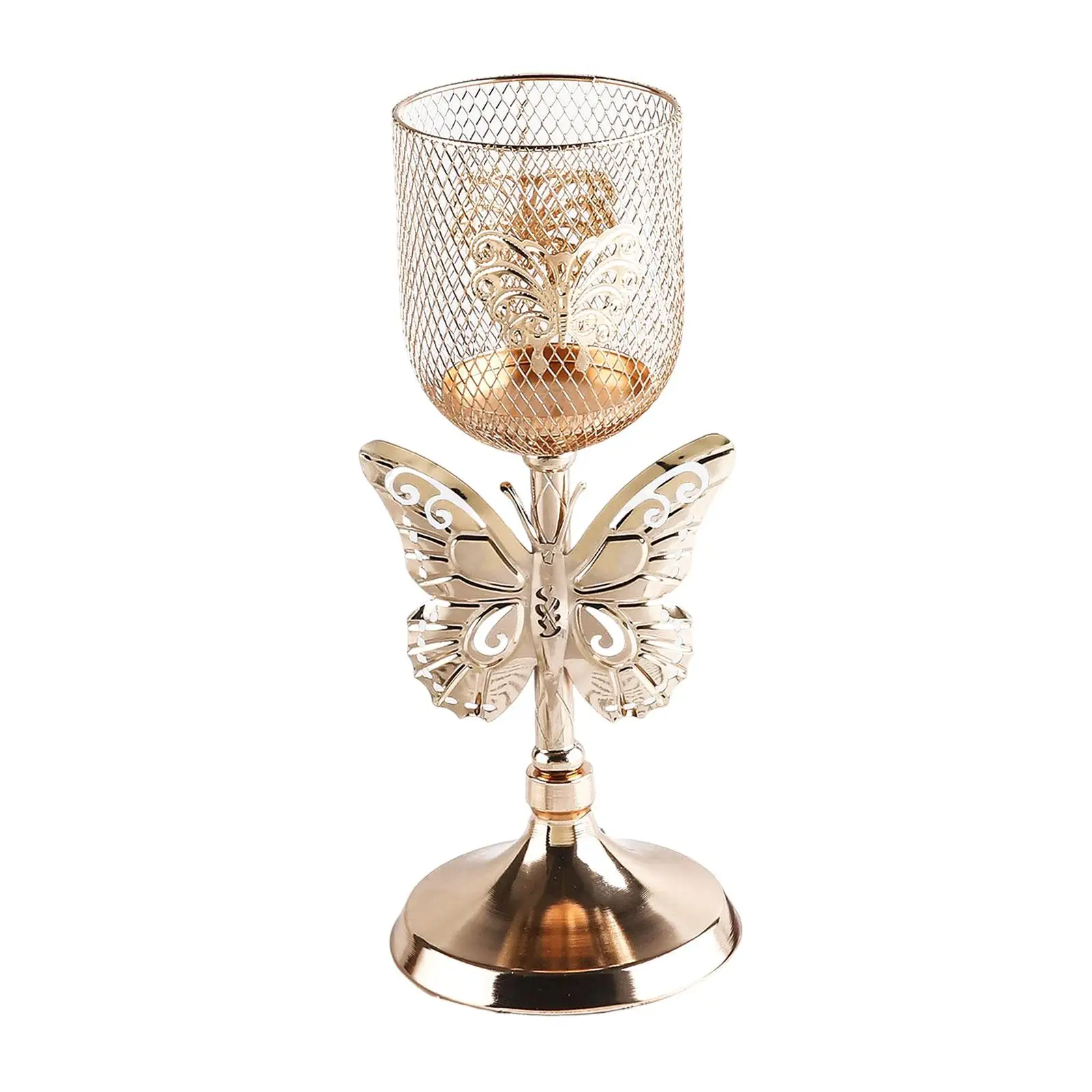Portacandele Tealight Candelabro Capodanno Candelabrum Candeliere in metallo