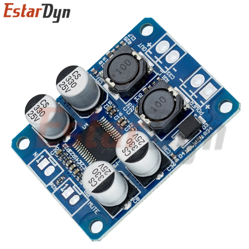 TPA3118 60W 32Pin Chip Original DC 12V-24V Mono Digital Audio Power Amplifier Board Amp Module