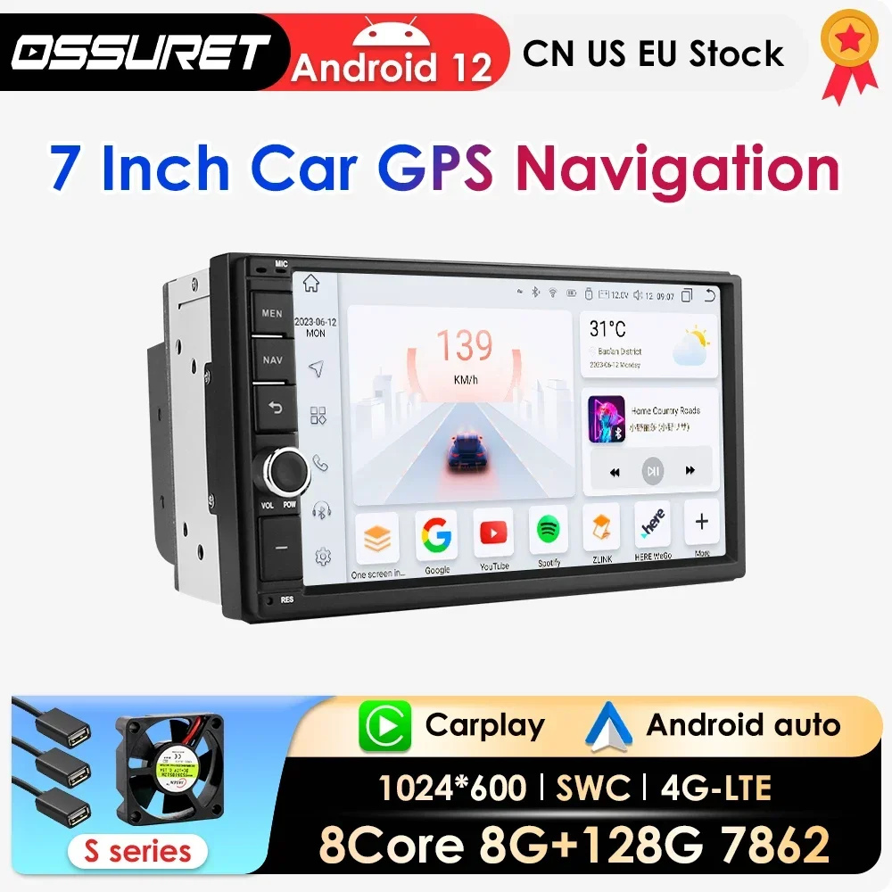 2 Din Carplay Android Auto Universal Car Radio Multimedia Player For Nissan Hyundai Kia Toyota Car Stereo Audio GPS Navigation