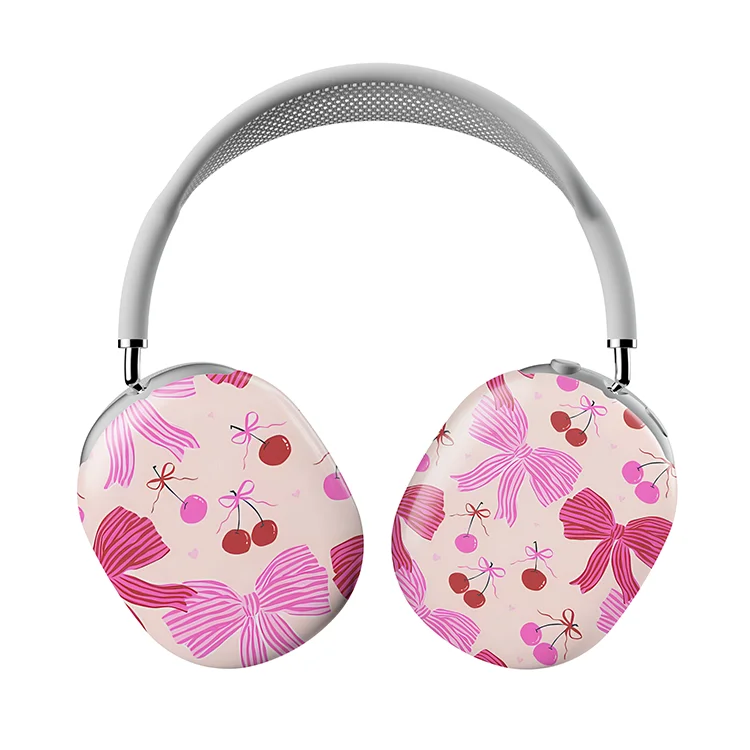 

Луки с вишней, фотографии с индивидуальным изображением для AirPods Max, чехол-защелка, жесткий пластиковый защитный чехол для Airpods Max