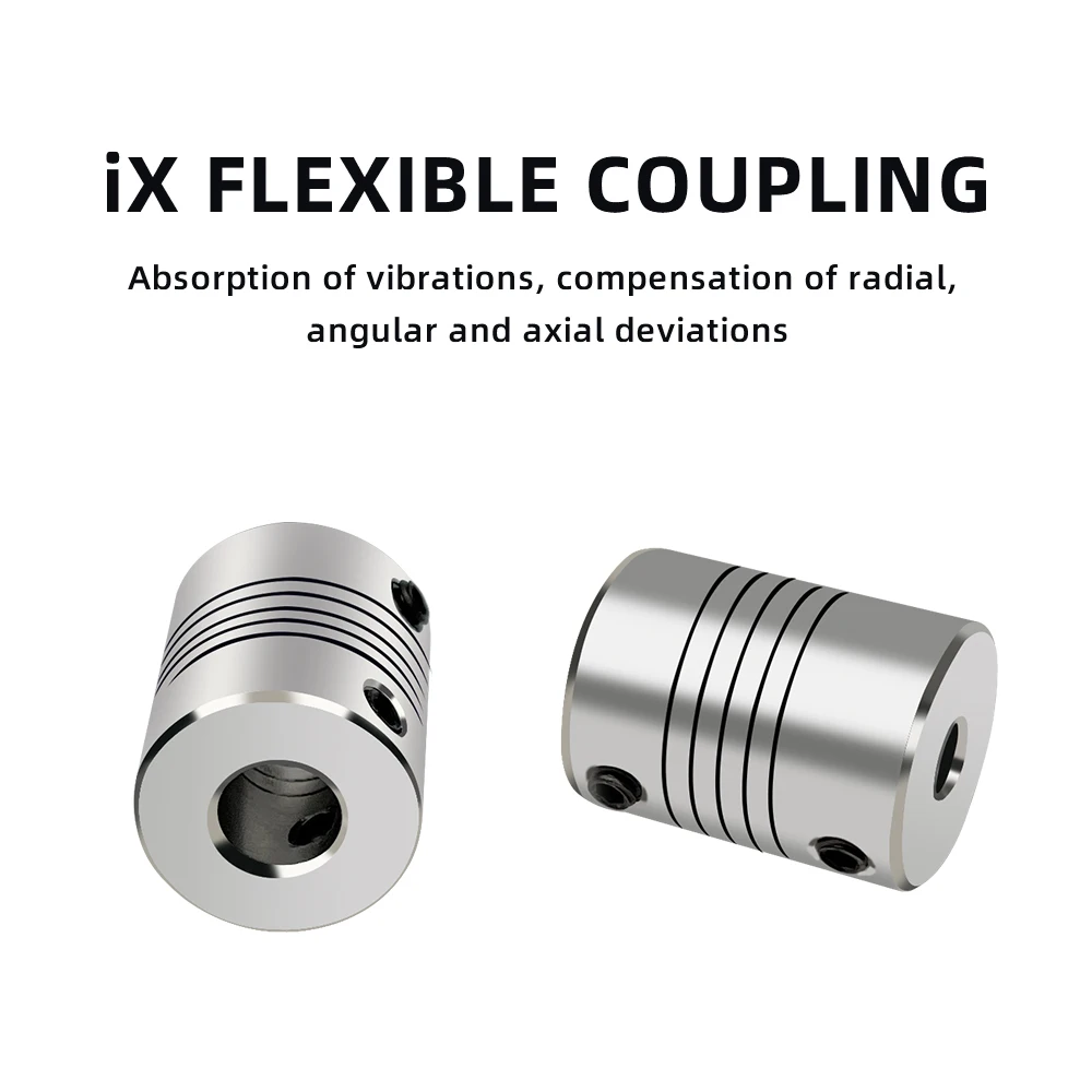 Lerdge Flexible Shaft Coupler Aluminium Alloy  Stepper Motor flexible coupling 5x8mm For 3D Printing parts