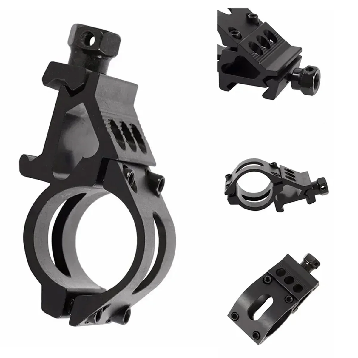 25.4mm Quick Release Offset Flashlight Scope Mount 20mm Picatinny Rail 45 Degree Sight Hunting Gun Airsoft Accessories