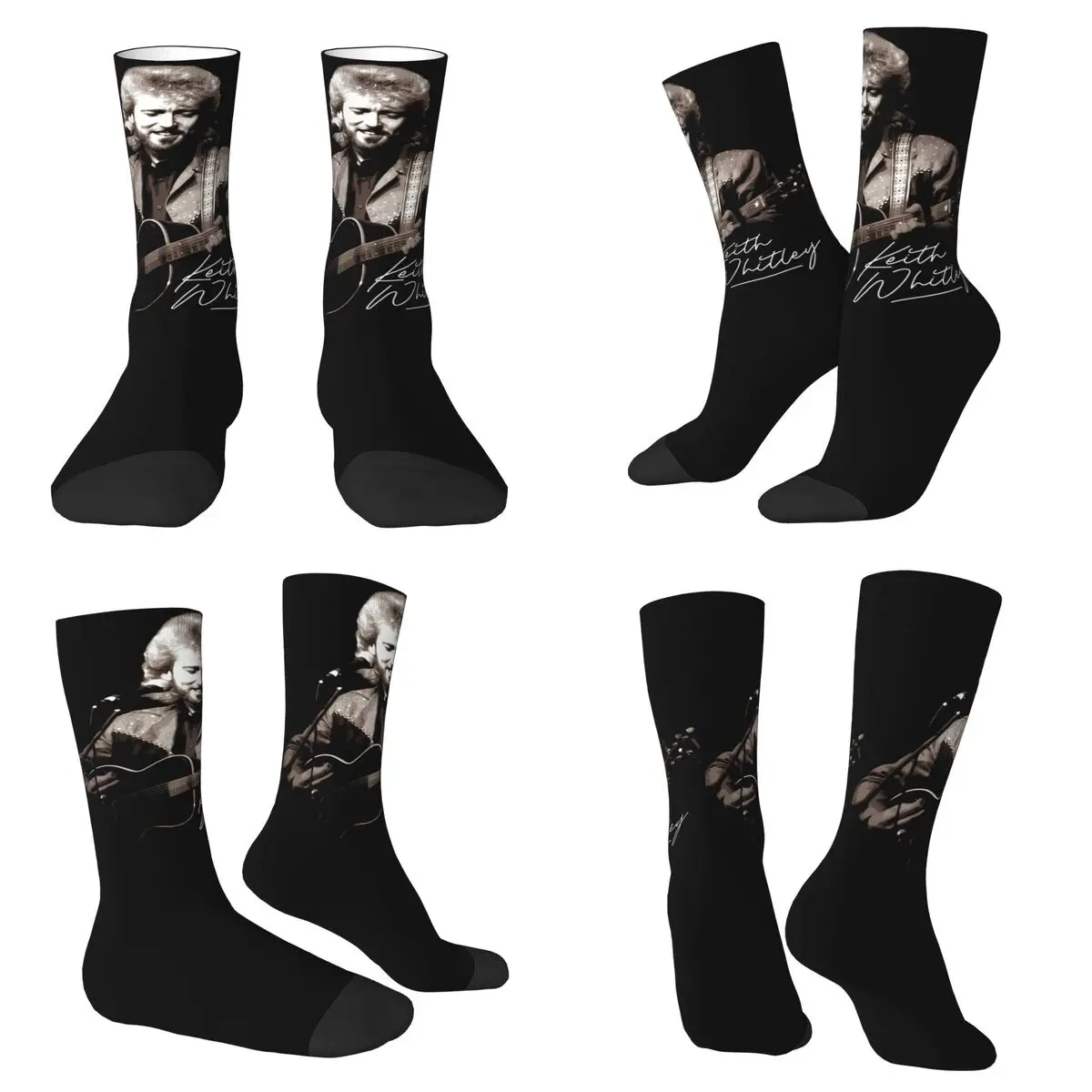 

Носки Keith Whitley, супер мягкие чулки в стиле Харадзюку, всесезонные длинные носки, аксессуары для мужчин и женщин, рождественские подарки