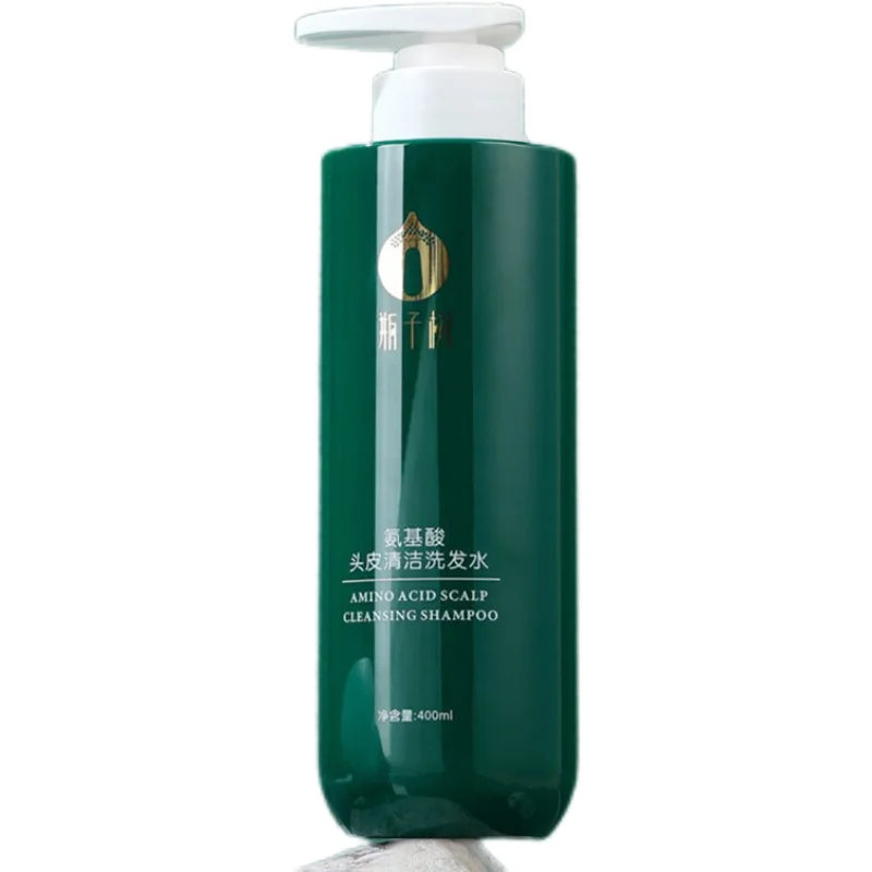 Amino Acid Scalp Cleansing Shampoo 400ml, Silicone-Free Oil Control Volumizing Smoothing Nourishing Strengthen Roots