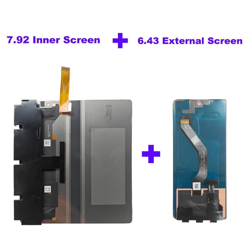 120Hz OLED LCD-scherm voor Honor Magic V2 VER-N49, 7,92'' binnenscherm / 6,43'' extern scherm reparatie vervangend reserveonderdeel