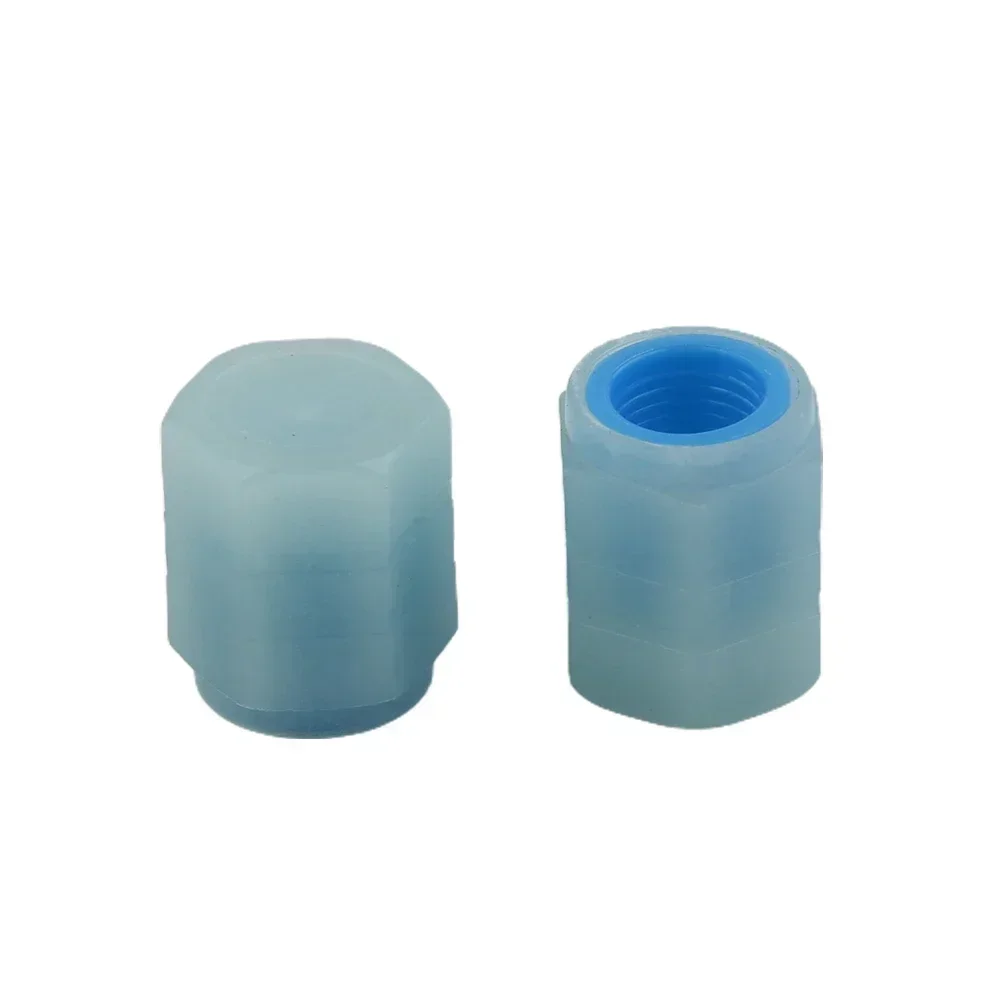 4/8/16pc Car Wheel Tire Valve Cap Tyre Rim Stem Covers Luminous Dust Cover Blue Prevent Dust Or Snow Tight Leak-proof Seal