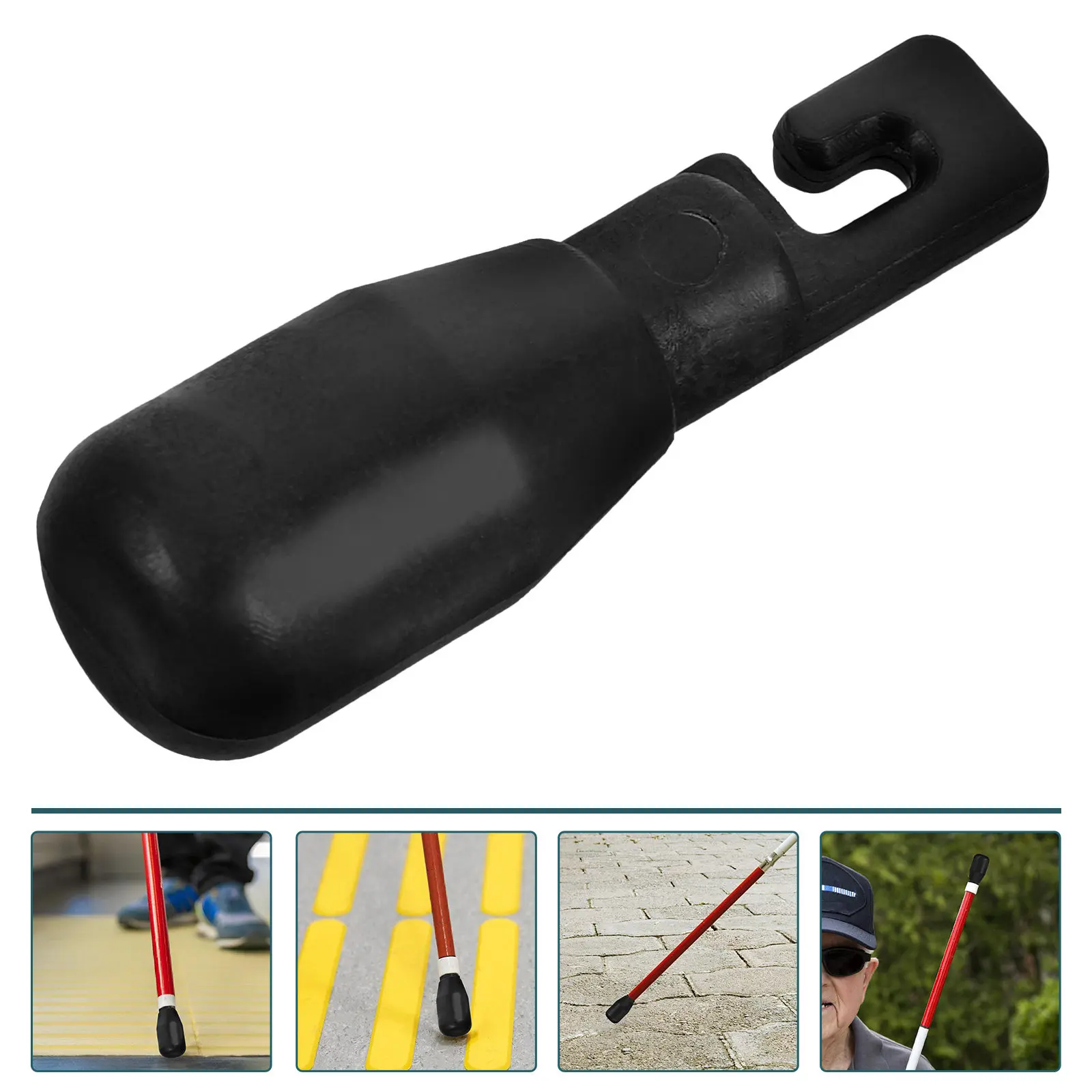 

Sturdy Wear Resistant Cane Tip Replacement for Blind Mobility Aids Compact Lightweight Crutch Pad Suitable for Seniors and Rehab