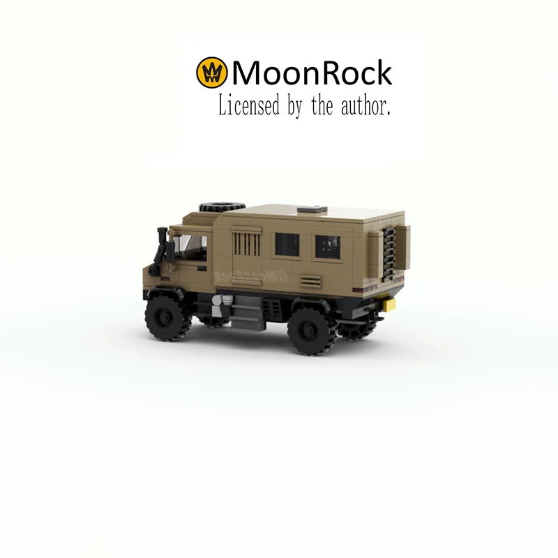 All Terrain RV MOC Genuine Authorization Moonrock Unimog U4000 Building Blocks Model Car Bricks Toy For Children Birthday Gift