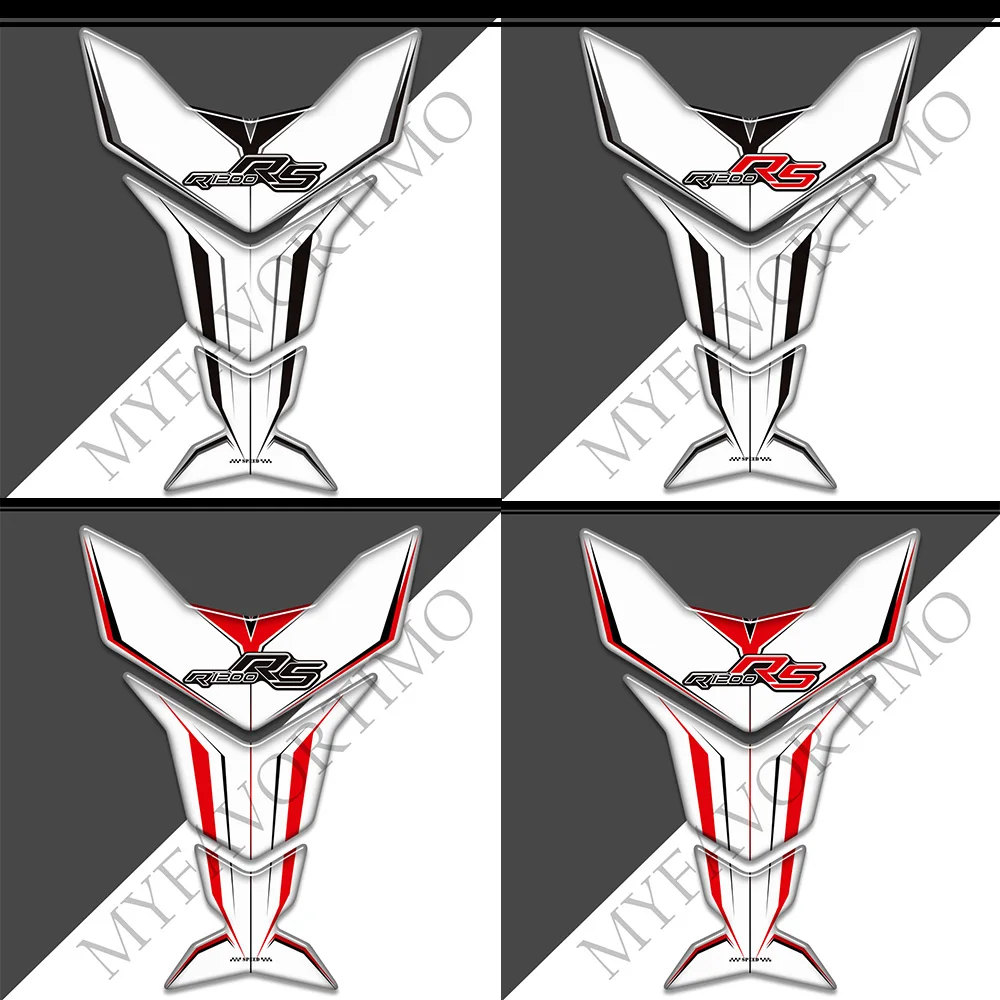 R 1200 RS Tank Pad Stickers For BMW R1200RS R1200 Motorcycle Tank Grips Pad Stickers Gas Fuel Oil Kit Knee Fish Bone Decals
