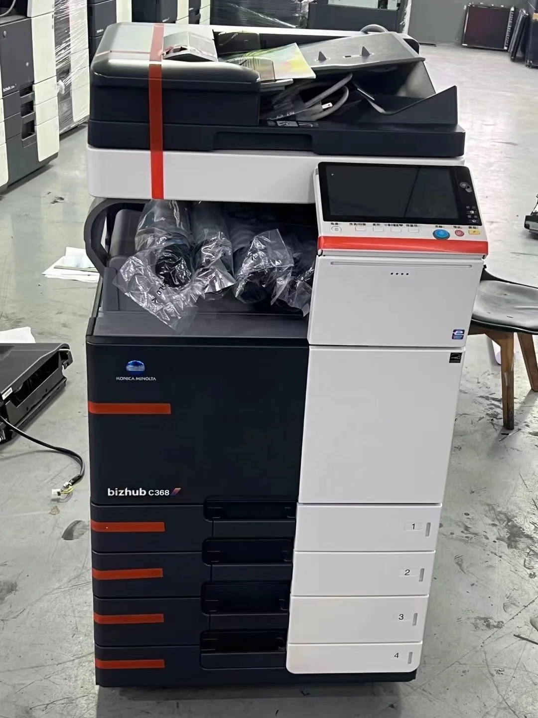 Refurbished machine for Minolta Bizhub C368 color multifunction printer high speed scanning double-sided printing