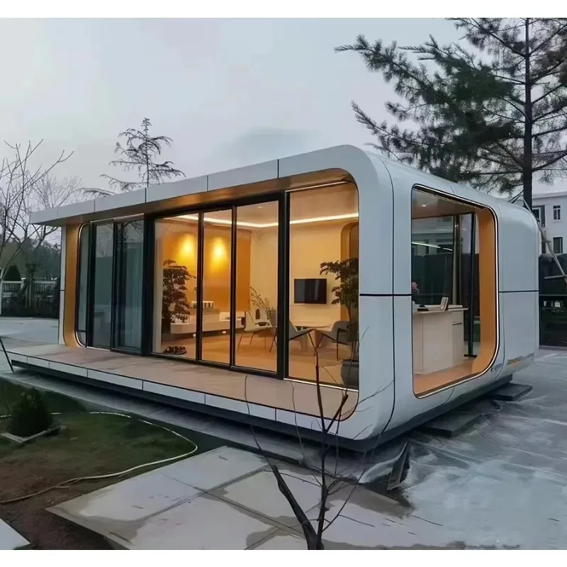 YG Container in Acciaio Smontabile Personalizzato di Alta Gamma per Hotel Apple Cabin, Ufficio Mobile, Villa o Ospedale - Lusso e Versatilità