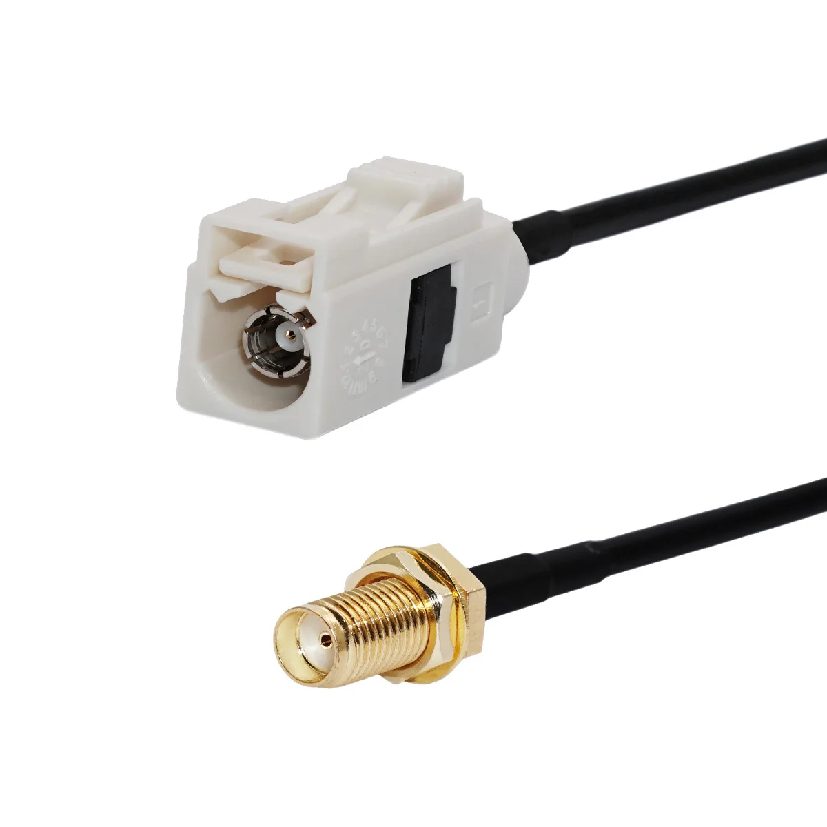 

2pcs Car connector FAKRA B-type white female to SMA female connector RG174 RG316 wire