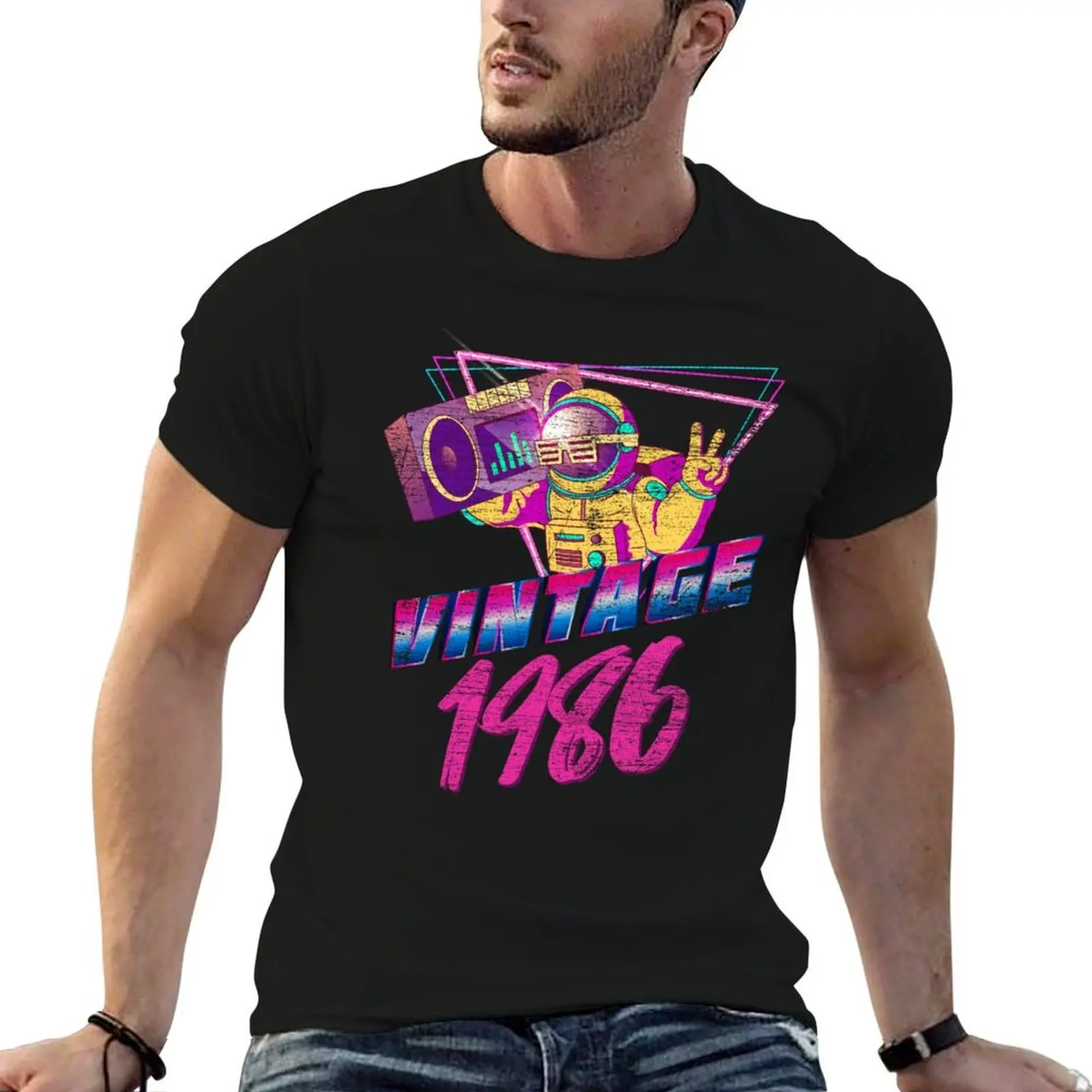 

Birthday Gifts - Vintage 1986 T-Shirt t shirts for man cotton man t shirt graphic T-Shirt