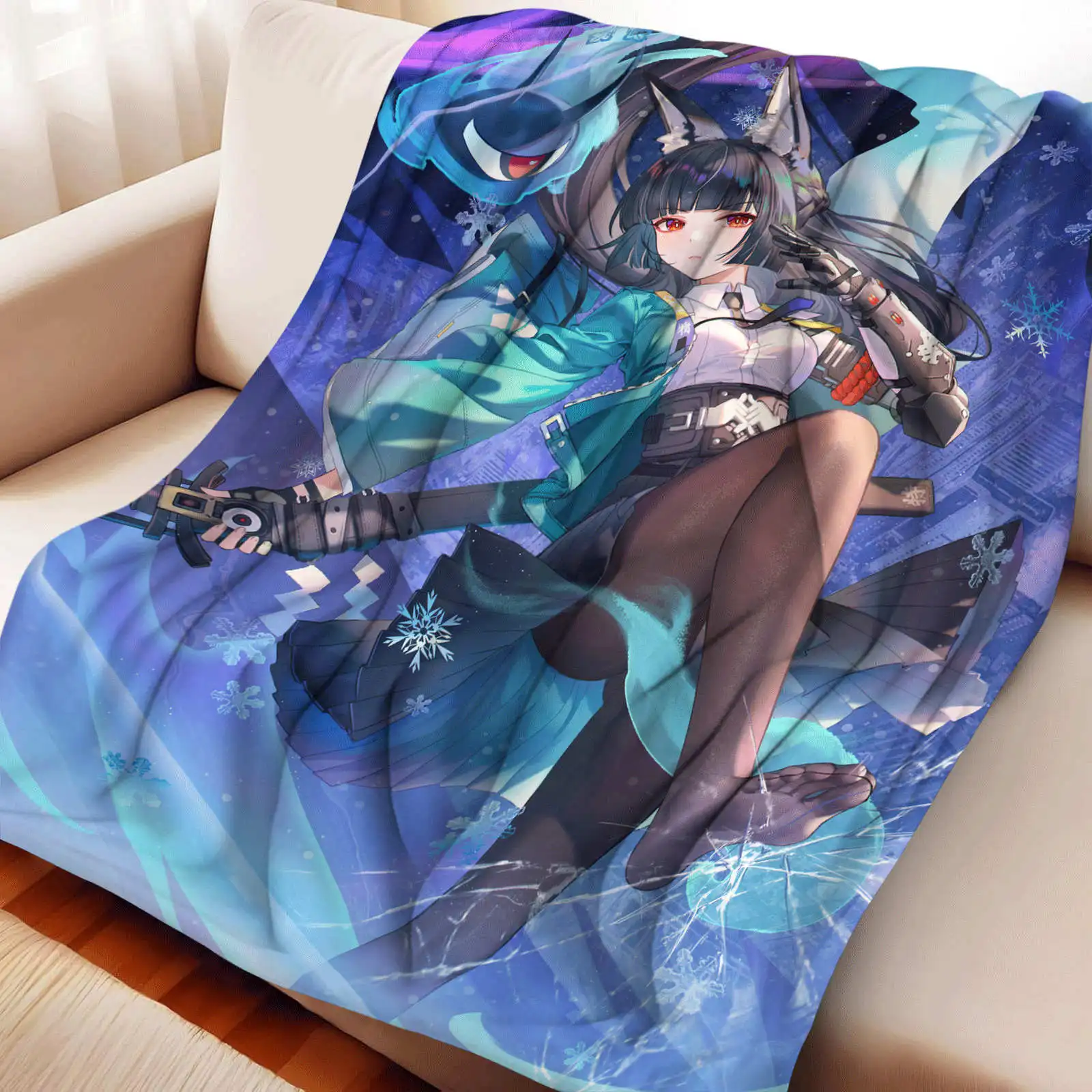 

Фланелевое одеяло Zenless Zone Zero Hoshimi Miyabi, несколько вариантов персонажей для подарков отаку