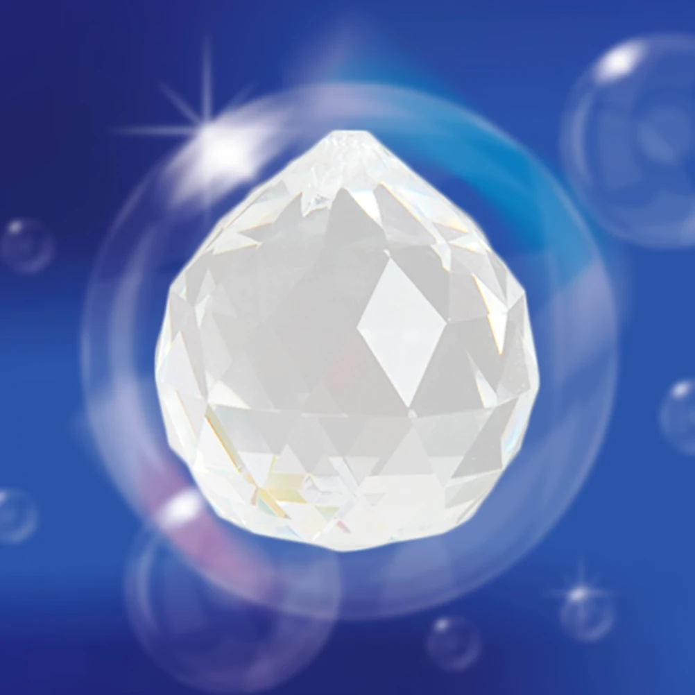 

20pcs 20Mm Crystal Lighting Ball Clear Faceted Chandelier Pendant For Wedding Decor Banquet Hall Home Party Decoration Jewelry