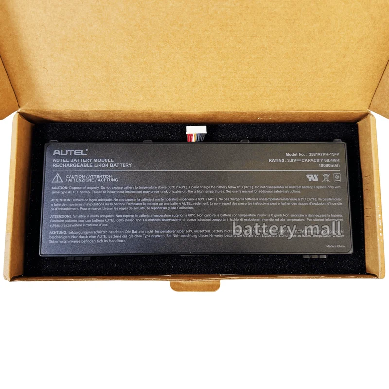 Brand new & original 3581A7PH-1S4P Battery Applicable Autel Diagnostic Scan 18000mAh 68.4Wh