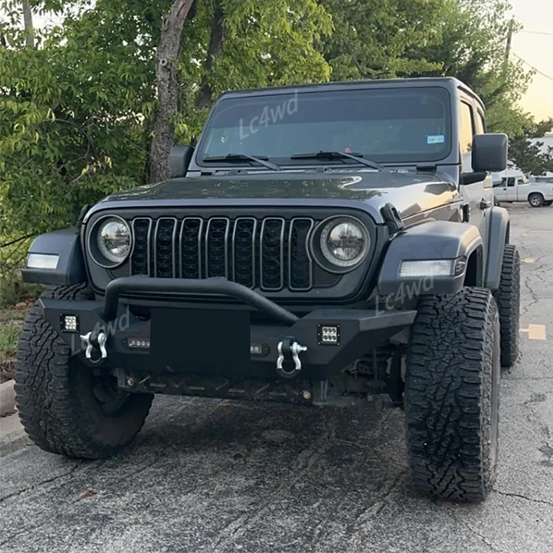 LC4WD 4X4 اكسسوارات 20th الذكرى نمط الجبهة شبكة مصبغة سباق الشوايات ل 2018-2025 جيب رانجلر JL / المصارع JT #6