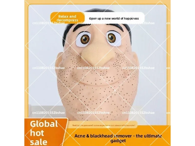 Decompression Toy Acne Squeezing Simulation Big Head Model Strawberry Nose Pimple Popping Anxiety Relief