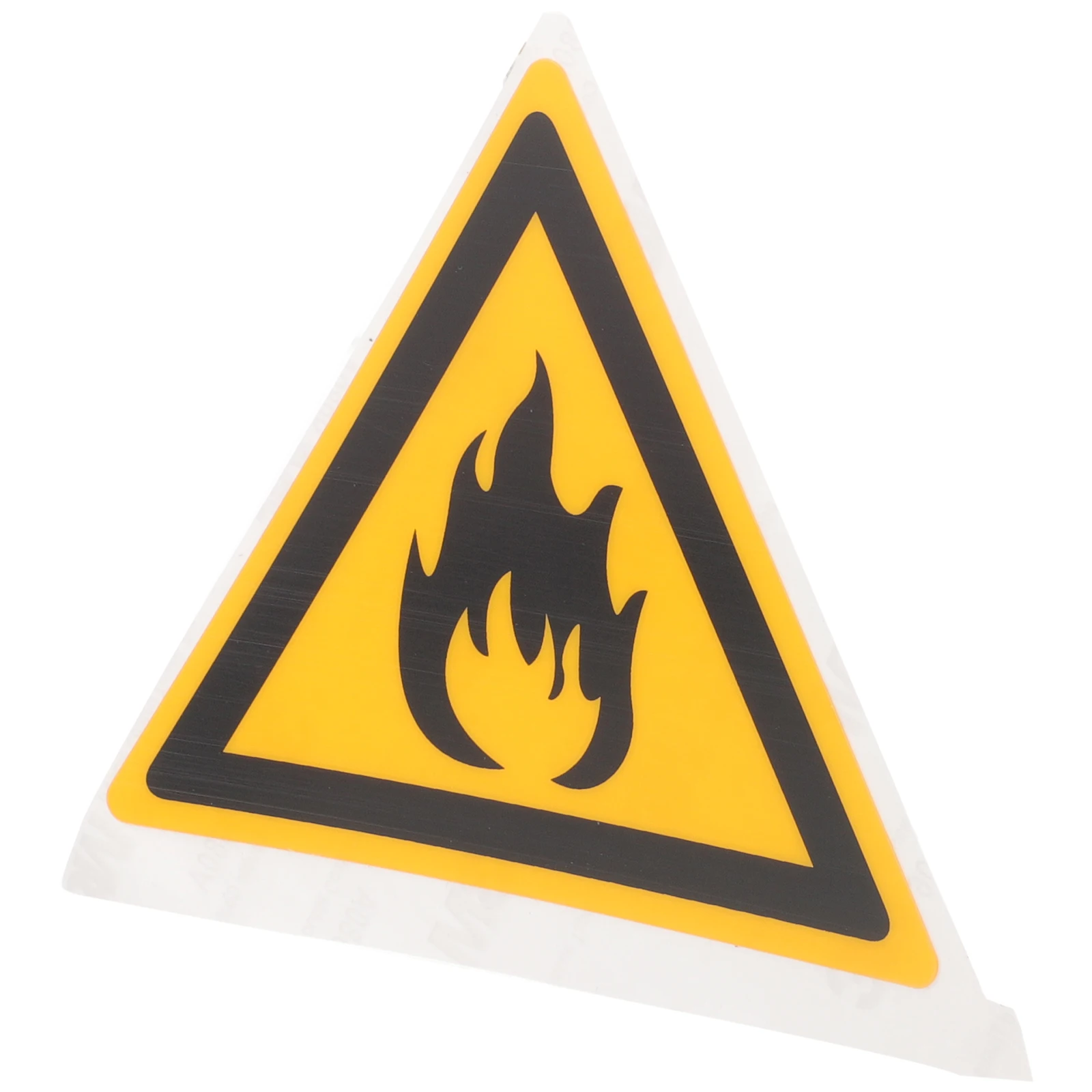 

Warning Pet Material Self-Adhesive Fire Resistant Label Flame Retardant Sign For Factory School Public Places