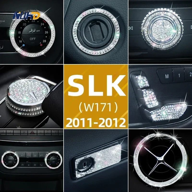 Diamond Automotive Interior Stickers Decoration Accessories For Mercedes-Benz W171 Refitted Vehicle SLK200 SLK250 SLK350 Series