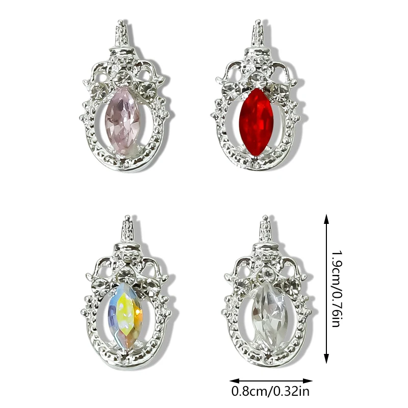 Pendentif de manucure coloré pour fille, beauté, eau, glace, lune, bijoux, lune, elfe, baguette magique